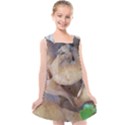 Close Up Mushroom Abstract Kids  Cross Back Dress View1