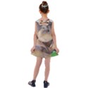 Close Up Mushroom Abstract Kids  Cross Back Dress View2