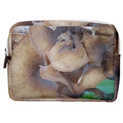 Close Up Mushroom Abstract Make Up Pouch (medium) by Fractalsandkaleidoscopes