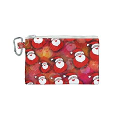 Santa Clause Canvas Cosmetic Bag (small) by HermanTelo
