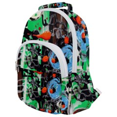 Dots And Stripes 1 1 Rounded Multi Pocket Backpack by bestdesignintheworld