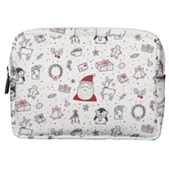Cute Christmas Doodles Seamless Pattern Make Up Pouch (medium) by Vaneshart