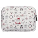 Cute Christmas Doodles Seamless Pattern Make Up Pouch (Medium) View2