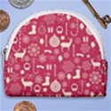 Christmas Pattern Background Horseshoe Style Canvas Pouch View1