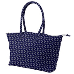 Grey Star Navy Blue Canvas Shoulder Bag by snowwhitegirl