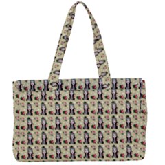 Chrix Pat Beige Canvas Work Bag