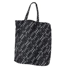 Black And White Ethnic Geometric Pattern Giant Grocery Tote
