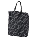 Black And White Ethnic Geometric Pattern Giant Grocery Tote View2