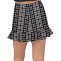Illustrations Texture Fishtail Mini Chiffon Skirt View2