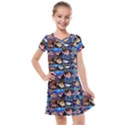 Fish Stamp 1 Kids  Cross Web Dress View1