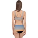 Photo Coucher du soleil Bleu/Orange Cage Up Bikini Set View2