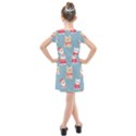 Cute French Bulldog Puppy Dog Christmas Costume Seamless Pattern Kids  Cross Web Dress View2