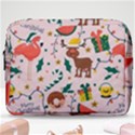 Colorful Funny Christmas Pattern Merry Xmas Make Up Pouch (Large) View1