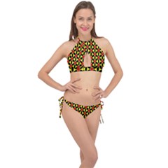 Rby 111 Cross Front Halter Bikini Set
