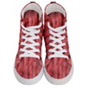 Abstrait Texture Rouge/Noir Women s Hi-Top Skate Sneakers View1