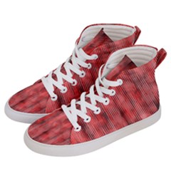 Abstrait Texture Rouge/noir Women s Hi-top Skate Sneakers