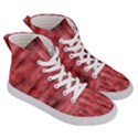 Abstrait Texture Rouge/Noir Women s Hi-Top Skate Sneakers View3