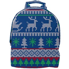 Knitted Christmas Pattern Mini Full Print Backpack by Vaneshart