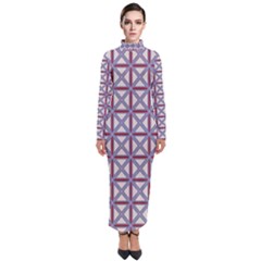 Df Donos Grid Turtleneck Maxi Dress