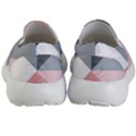 Pink, Gray, and White Geometric Kids Lightweight Slip Ons View4