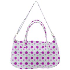 Background Flowers Multicolor Purple Removal Strap Handbag by HermanTelo