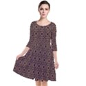DF Taurus Chocorree Quarter Sleeve Waist Band Dress View1