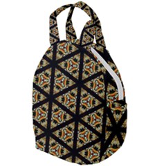 Pattern Stained Glass Triangles Travel Backpacks by HermanTelo