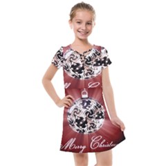 Merry Christmas Ornamental Kids  Cross Web Dress
