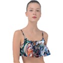Lilies In A Vase 1 3 Frill Bikini Top View1
