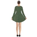 DF Chocolate Hills Long Sleeve Velvet V-neck Dress View2