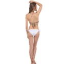 DF Hackberry Grid Cross Front Halter Bikini Top View2