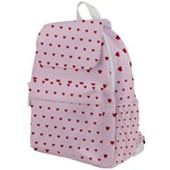 Hearts Seamless Pattern Pink Background Top Flap Backpack