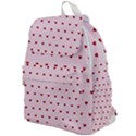 Hearts Seamless Pattern Pink Background Top Flap Backpack View1