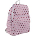 Hearts Seamless Pattern Pink Background Top Flap Backpack View2