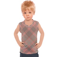 Tartan Scotland Seamless Plaid Pattern Vintage Check Color Square Geometric Texture Kids  Sport Tank Top
