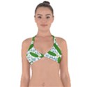 Seamless Pattern With Cucumber Halter Neck Bikini Top View1