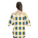 Diagonal Checkered Plaid Seamless Pattern Flutter Tees View2