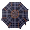 Seamless Pattern Check Fabric Texture Hook Handle Umbrellas (Large) View1