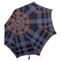 Seamless Pattern Check Fabric Texture Hook Handle Umbrellas (Large) View2
