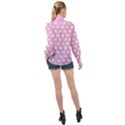 Kawaii Cannabis  High Neck Long Sleeve Chiffon Top View2