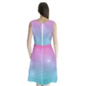 Pastel Goth Galaxy  Sleeveless Waist Tie Chiffon Dress View2