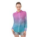 Pastel Goth Galaxy  Long Sleeve Chiffon Shirt View1