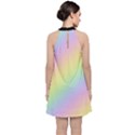 Pastel Goth Rainbow  Velvet Halter Neckline Dress  View2