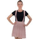 Pink Alligator Print Velvet Suspender Skater Skirt View1