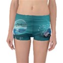 Awesome Light Bulb With Tropical Island Reversible Boyleg Bikini Bottoms View1