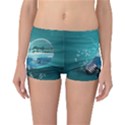 Awesome Light Bulb With Tropical Island Reversible Boyleg Bikini Bottoms View3