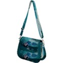 Awesome Light Bulb With Tropical Island Saddle Handbag View2