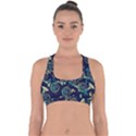 French Horn Cross Back Hipster Bikini Top  View1