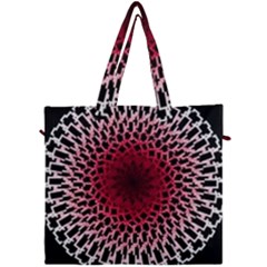 Gradient Spirograph Canvas Travel Bag