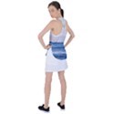 Pink Ocean Hues Racer Back Mesh Tank Top View2